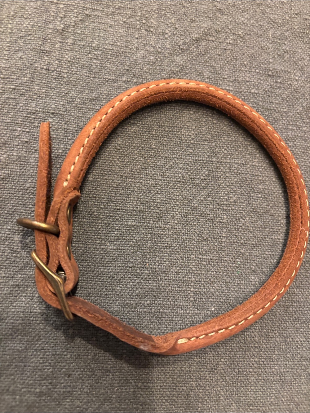 small leather dog collar